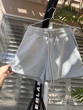 Women's Drawstring Athletic Shorts - Light Green